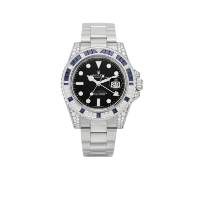 Rolex GMT-Master II, Reference 116759SA White Gold Diamond And Sapphire